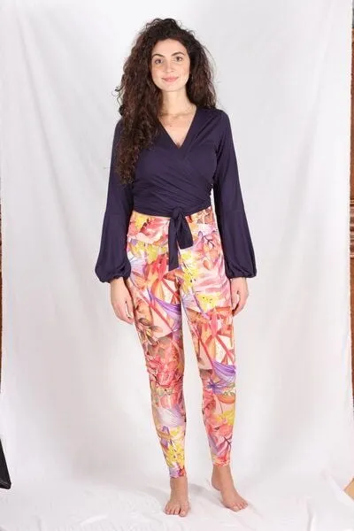ManduTrap ManduTrap Nachhaltige Leggings Taminah – Bio-Baumwolle, Florales Muster & Bequeme Passform für Alltag und Sport