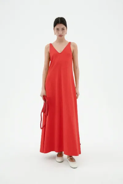 thinking mu Thinking MU Damen vegan Kleid Sade Rot