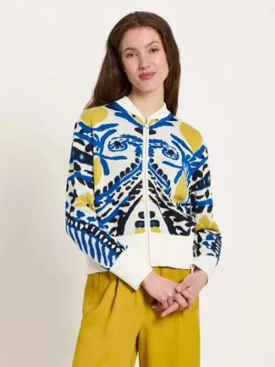 LANIUS LANIUS Bunte Jacquard Strickjacke