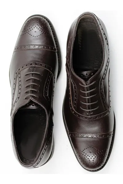 Will's Vegan Store Will's Vegan Store Herren vegan Brogues Goodyear Welt Dunkelbraun