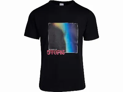 Memo memo x DROWSY CAL. Bio-Unisex-T-Shirt Utopie, schwarz,