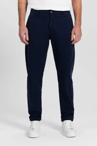 Kuyichi Kuyichi Herren vegan Chino Hose Darren Dunkel Marineblau