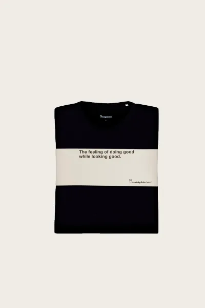 KnowledgeCotton Apparel KnowledgeCotton Apparel Herren vegan 3er-Pack T-Shirts, Regular-Passform V-Ausschnitt, Schwarz Jet