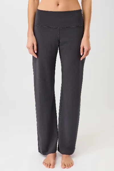 mandala MANDALA Damen vegan Hose Weites Bein Onyx