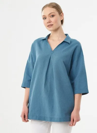 ORGANICATION ORGANICATION Bluse aus Leinen und Bio-Baumwolle