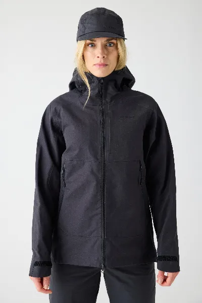 KnowledgeCotton Apparel KnowledgeCotton Apparel Damen vegan Jacke Vent Canvas Shell 270 Black Jet
