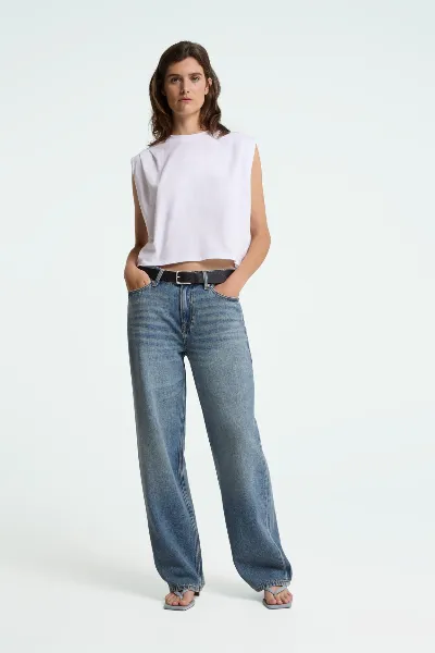 Kings Of Indigo Kings of Indigo Damen vegan Jeans Joan Lewisboro Mid Tint