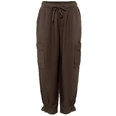 Living Crafts LIVING CRAFTS - Damen Hose - Braun (100% Lyocell (Tencel™ by Lenzing)), Nachhaltige Mode, Bio Bekleidung