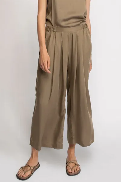Neu Nomads Neu Nomads Damen vegan Hose Cropped Palazzo Khaki
