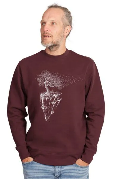 Life-Tree Life-Tree Organic Fairwear Sweater Unisex Fairwear Organic Maple Island
