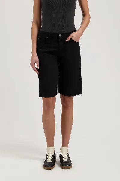 MUD Jeans MUD Jeans Damen vegan Shorts Mid Suzy Black Dip
