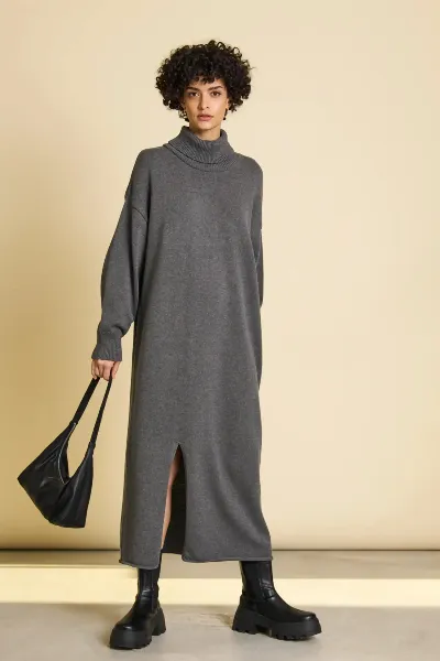 JAN 'N JUNE Kleid Inari Grau