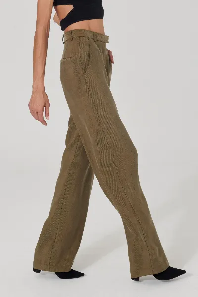 Lovjoi LOVJOI Damen vegan Hose Jeanni Grün