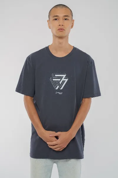 GREEN SHIRTS Melange Triangle T-Shirt für Männer
