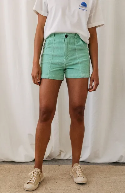 TWOTHIRDS TWOTHIRDS Damen vegan Kurze Rippe Kakadu Mint Leaf