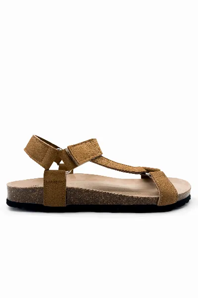 thies thies Herren vegan Sandalen Eco Bio Trek Cognac Braun