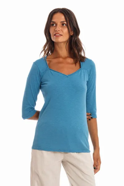 RAVENS VIEW IBIZA RAVENS VIEW IBIZA Damen vegan Oberteil Sasha Maui Blue
