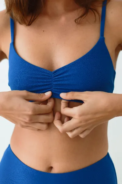 TWOTHIRDS TWOTHIRDS Damen vegan Bikinioberteil Conic Kobaltblau