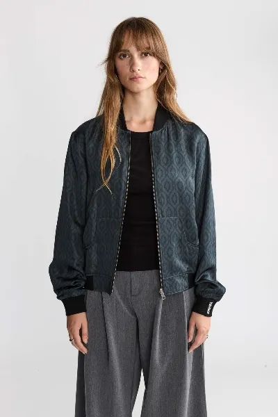 Yahmo Yahmo Damen vegan Jacke Bomber Reversible Ruth Opal/