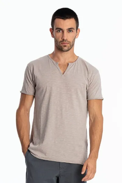 RAVENS VIEW IBIZA RAVENS VIEW IBIZA Herren vegan T-Shirt Eros Stein Grau