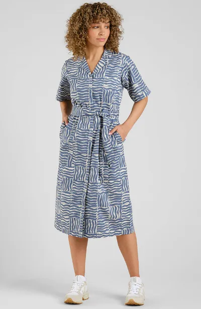Dedicated DEDICATED Damen vegan Kleid Orrefors Waves