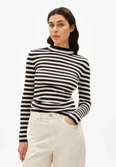 ARMEDANGELS ARMEDANGELS ALAANIA STRIPED Damen Pullover Slim Fit aus Bio-Baumwolle