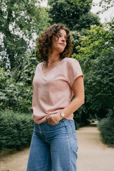 Lucid Collective Lucid Collective Damen vegan T-Shirt Harmony Pink