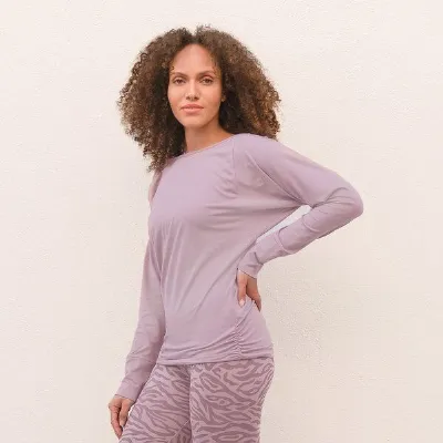 Jaya Jaya YANTI - Damen - Longsleeve für Yoga und Freizeit aus Biobaumwolle