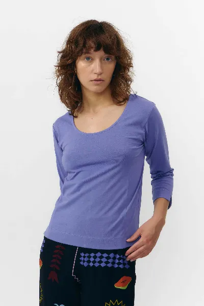 SUITE13LAB SUITE13LAB Damen vegan Oberteil Bonao Mittelblau
