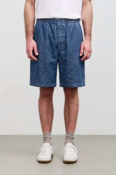 Rotholz Rotholz Herren vegan Shorts Denim Weit Blau