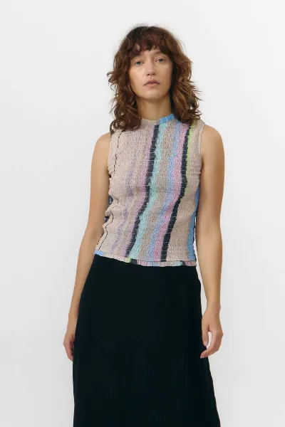 SUITE13LAB SUITE13LAB Damen vegan Top Matre Print Ones Multicolour