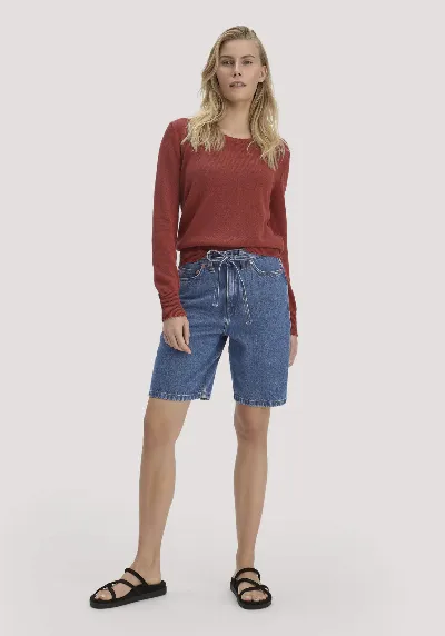 hessnatur hessnatur Damen Jeans Bermuda aus Bio-Baumwolle mit TENCEL™ Lyocell - blau