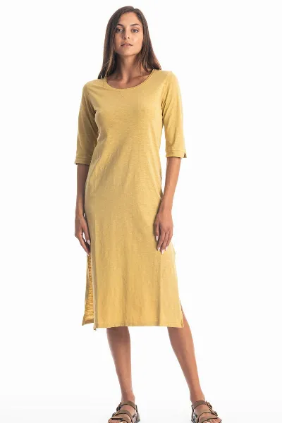 RAVENS VIEW IBIZA RAVENS VIEW IBIZA Damen vegan Kleid Mia Gold