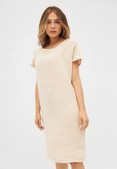 Givn Berlin Givn Berlin Leinenkleid BLAIR aus Leinen - Beige (Linen)