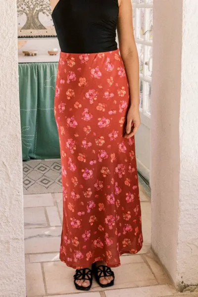Avani Avani Damen vegan Rock Iris Rot