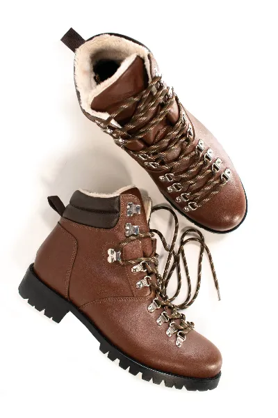 Will's Vegan Store Will's Vegan Store Damen vegan Wanderstiefel Damen Wvsport Insulated Waterproof Alpine Trail Chestnut Brown