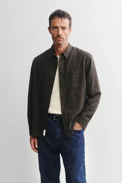 Rotholz Rotholz Herren vegan Flanellhemd
