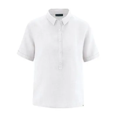 HempAge HempAge Damen Kurzarm-Bluse aus reinem Hanf