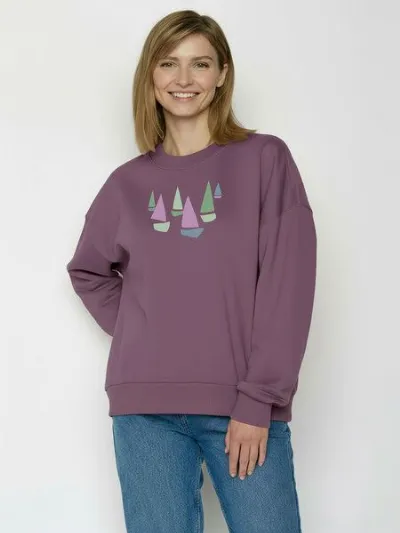 GreenBomb GREENBOMB Fleet Core - Lässiges Sweatshirt aus Bio-Baumwolle / hochwertiger Print / GOTS / Fair & Vegan