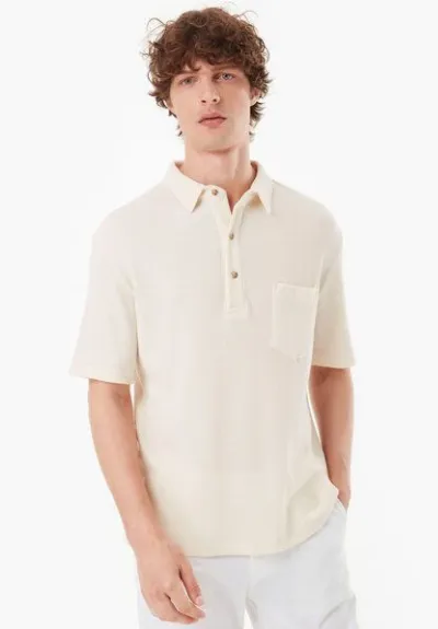 ORGANICATION ORGANICATION Poloshirt aus Bio-Baumwolle mit Waffelstruktur