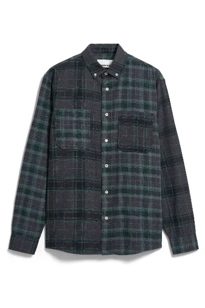 ARMEDANGELS Hemd Patchwork Schwarz