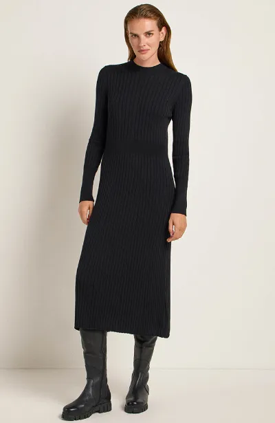 LANIUS Lanius Damen vegan Kleid Struktur