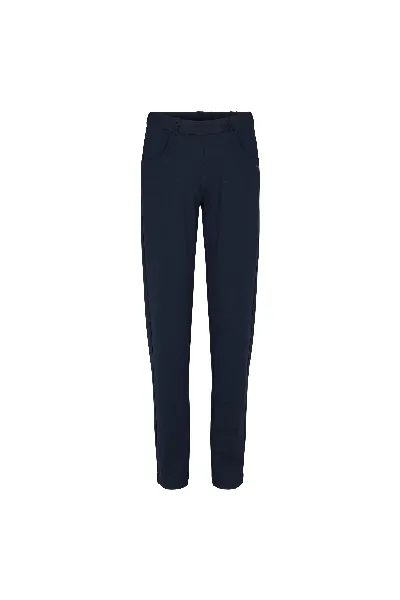 LAURIE LAURIE Damen vegan Hose Kelly Regular Jersey Mittellang Schwarz Gebürstet