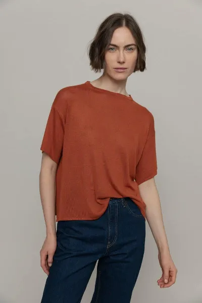 Rifo-Lab Rifo-Lab Damen vegan Hemd Virginia Orange