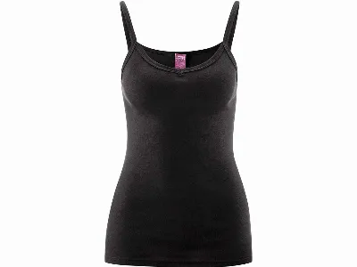 Living Crafts Living Crafts Bio-Damen-Top Julia ohne Seitennähte, black,