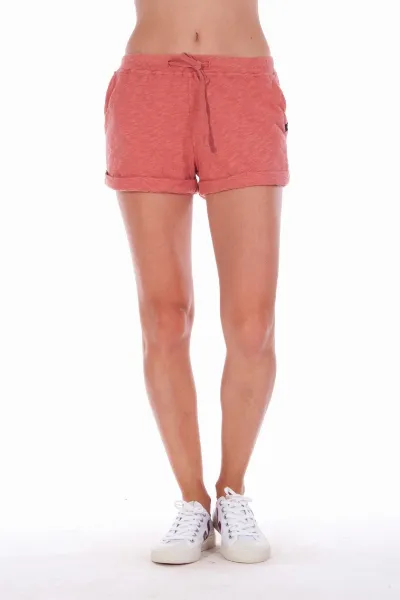 RAVENS VIEW IBIZA RAVENS VIEW IBIZA Damen vegan Mini Shorts Sonnenuntergang Koralle Lehm
