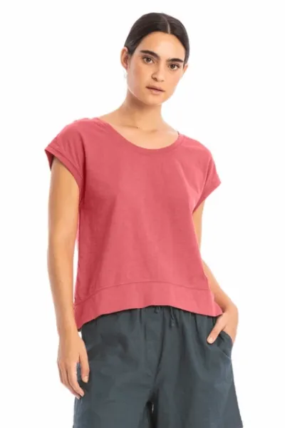 RAVENS VIEW IBIZA RAVENS VIEW IBIZA Damen vegan Top Efeu Lehm Rot
