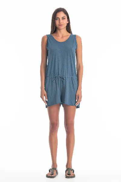 RAVENS VIEW IBIZA RAVENS VIEW IBIZA Damen vegan Jumpsuit Nina Jeans Blau