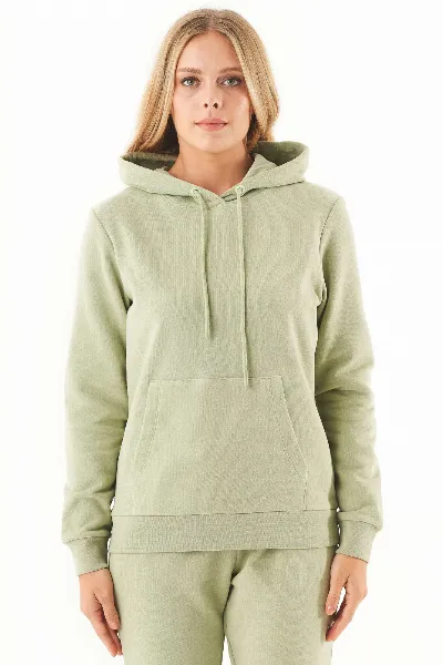 ORGANICATION ORGANICATION Damen vegan Hoodie Haree Salbei