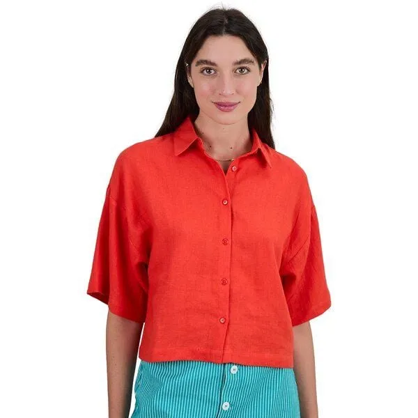 Brava Fabrics Brava Fabrics Kurzarm-Bluse Boxy Squared